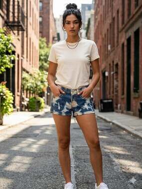 True Religion Joey Super T Low Rise Distressed Denim Shorts Size 30